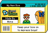 The shelf cover for one of Mona's microgames in WarioWare: D.I.Y.