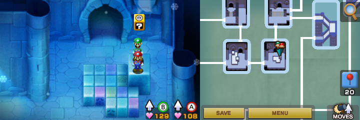 Sixteenth block in Joke's End of Mario & Luigi: Superstar Saga + Bowser's Minions.