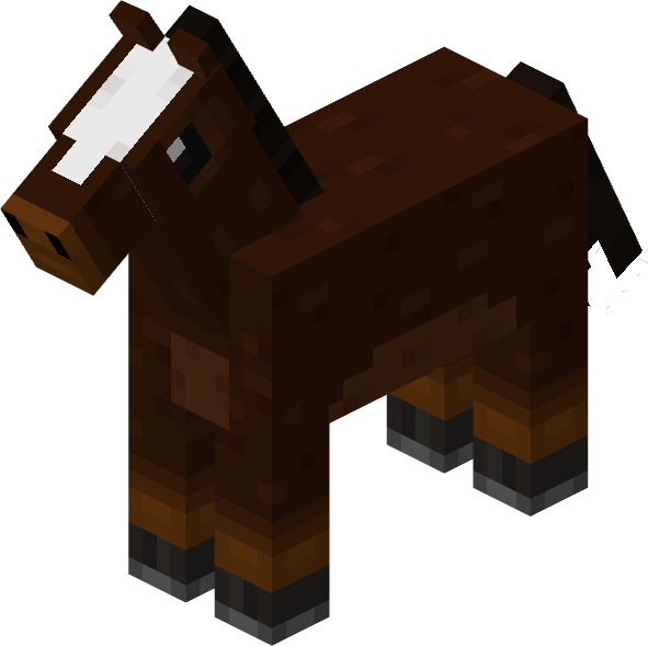 File:Minecraft Mario Mash-Up Horse Darkbrown Render.png