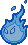 Sprite of an Ember outside of battle, from Paper Mario.