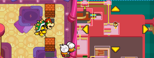 Thirty-ninth and fortieth blocks in Peach's Castle of Mario & Luigi: Bowser's Inside Story.