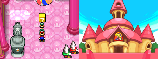 Fifth block in Peach's Castle of Mario & Luigi: Bowser's Inside Story.