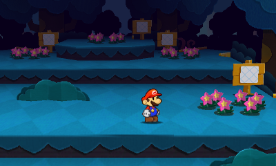 Second, third, fourth and fifth paperization spots in The Bafflewood of Paper Mario: Sticker Star.