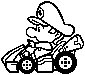 Stamp of Baby Mario, from Mario Kart 8.