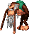 Sprite of Cranky Kong in Donkey Kong Country 2: Diddy's Kong Quest.
