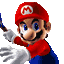 Mario profile sprite from Mario Tennis: Power Tour