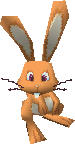 A orange Rabbit in Super Mario 64 DS