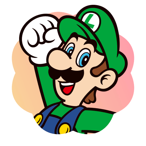 File:Sticker Luigi (happy) - Mario Party Superstars.png