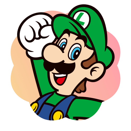 File:Sticker Luigi (happy) - Mario Party Superstars.png