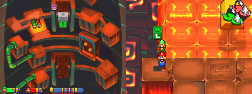 Twenty-fourth block in Thwomp Caverns of the Mario & Luigi: Partners in Time.