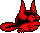 Sprite of a Waterfall Climber, from Virtual Boy Wario Land