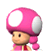 A side view of Toadette, from Mario Super Sluggers.