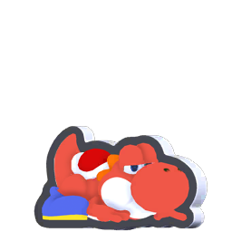 File:Standee Crouching Red Yoshi.png