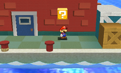 Fifth ? Block in Surfshine Harbor of Paper Mario: Sticker Star.