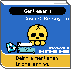 The shelf sprite of one of 9-Volt's favorite artist's comics: Gentlemanly in the game WarioWare: D.I.Y..