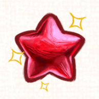 Red Yoshi Star artwork