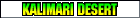 Sprite of a label for Kalimari Desert in the international versions of Mario Kart 64