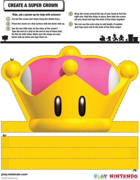 Printable Super Crown sheet