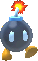 In-game rendering of a Bob-omb from Super Mario 3D Land.