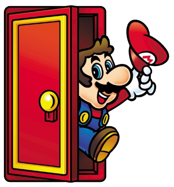 File:SMA Mario Coming out of Door Artwork.jpg