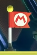 A Checkpoint Flag activated by Mario