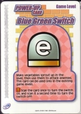 Image of the Blue Green Switch Power-up e card for use in Super Mario Advance 4: Super Mario Bros. 3.