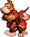 The 2 player contest icon in the player select screen for Donkey Kong Country