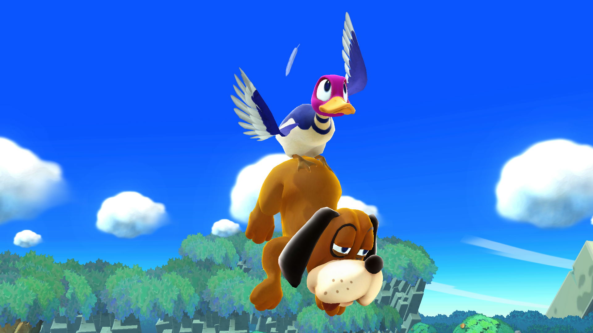 File:Duck Hunt Duck Jump Wii U.jpg - Super Mario Wiki, the Mario ...