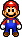 A sprite of Mario from Mario & Luigi: Bowser's Inside Story.