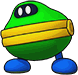 Sprite of Green Coin Coffer's team image, from Puzzle & Dragons: Super Mario Bros. Edition.