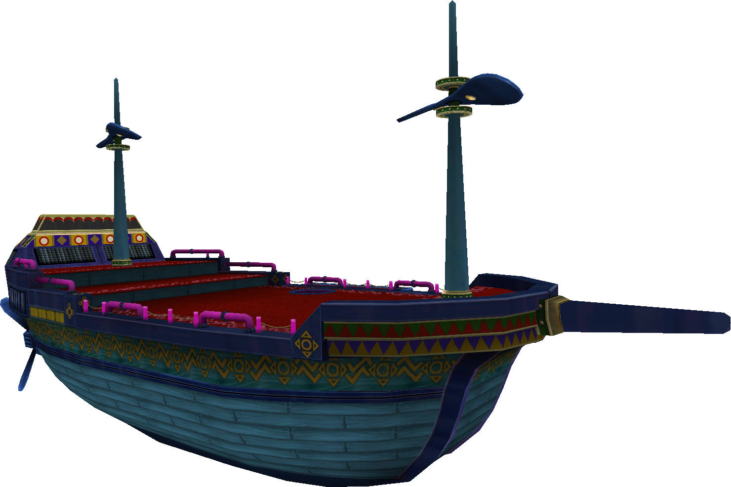 File:SMG Asset Model Kamella's Airship.png - Super Mario Wiki, the ...