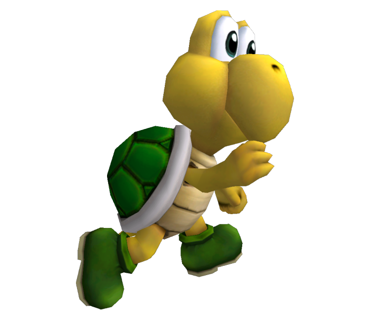 File Ssbb Koopa Troopa Trophy Model Png Super Mario Wiki The Mario Encyclopedia