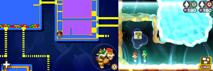 Block 43 in Energy Hold of Mario & Luigi: Bowser's Inside Story + Bowser Jr.'s Journey.