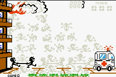 Classic version of Fire in Game & Watch Gallery 4