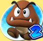 Goomba symbol in New Super Mario Bros. Wii Coin World