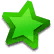 A green Mini Paint Star goal