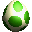 An unused texture of a Yoshi Egg, from Super Mario 64