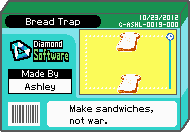 The unused shelf cover for one of the boss microgames in WarioWare: D.I.Y.