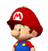 A side view of Baby Mario, from Mario Super Sluggers.