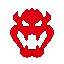 A painting of Bowser's logo in Minecraft: Wii U Edition