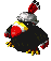 Battle idle animation of Dodo from Super Mario RPG: Legend of the Seven Stars