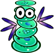 Sprite of a Cursya from Super Paper Mario.