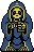 Sprite of Seizer from the NES version of Wario's Woods.
