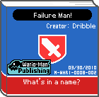 The shelf cover of one of Dribble's comics from WarioWare: D.I.Y. Showcase.