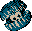 Sprite of the rebounding Clambo from Donkey Kong Land on the Super Game Boy, as it appears in Seabed Showdown