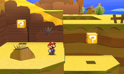 Tenth and eleventh ? Blocks in Drybake Desert of Paper Mario: Sticker Star.
