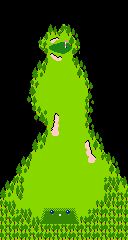 Map of a hole from Golf on the FC, FDS, and NES