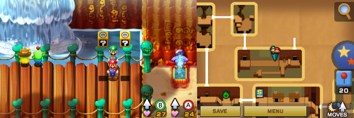 Twelfth and thirteenth blocks in Hoohoo Mountain of Mario & Luigi: Superstar Saga + Bowser's Minions.