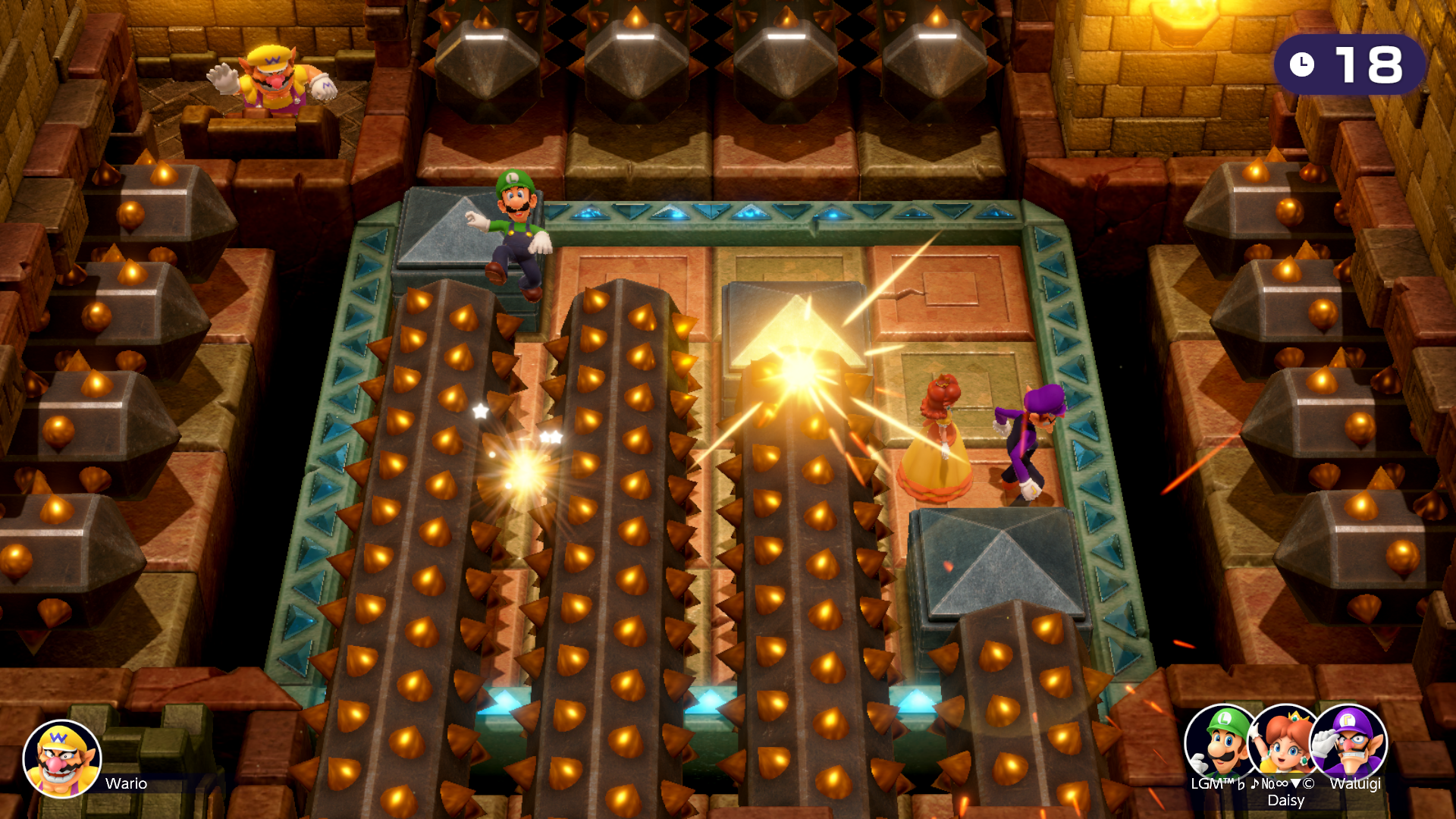 Skewer Scurry Solo side: Select a direction to attack. Try to fake out your rivals! Team side: Run and hide!