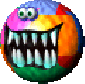 Sprite of an Attacky Sack in Yoshi's Story